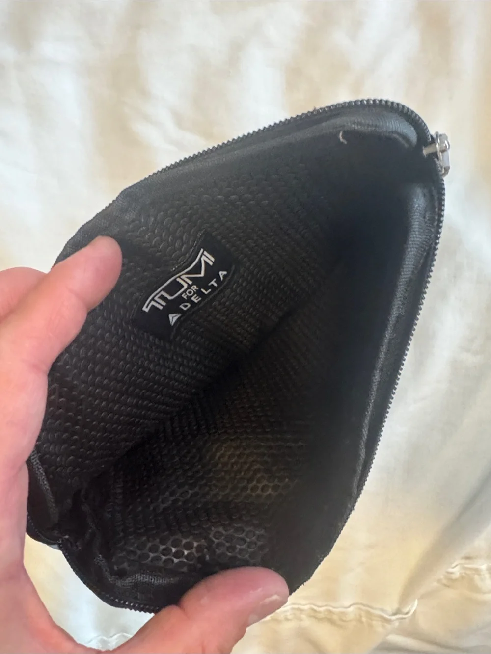 Tumi Two-Tone Gray and Black Toiletry Bag